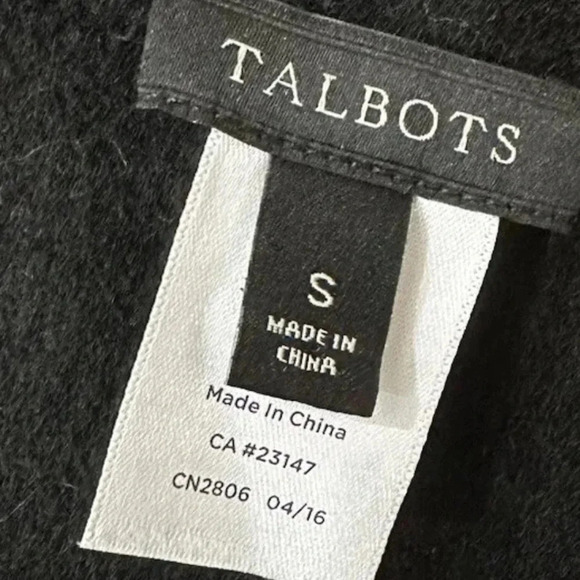 Talbots Open Front Cardigan Vest Wool Blend Size Small - Picture 7 of 8